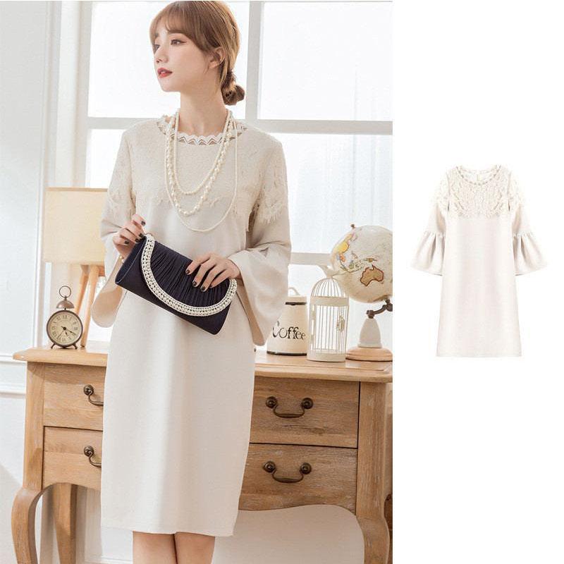 卒業式服母ワンピーススーツセレモニースーツレーススピーカースlリーブ卒園式ママ入学式レディース母親405030OL通勤面接フォーマル