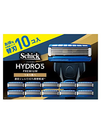 Schick(シック) ハイドロ5プレミアム つるり肌へ 替刃(10個入) 髭剃り カミソリ