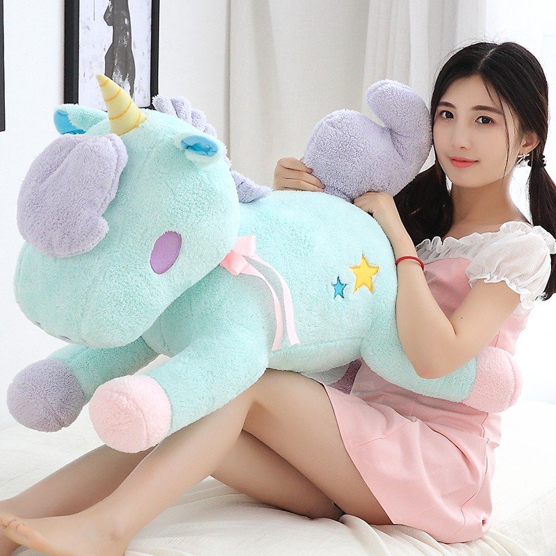 ぬいぐるみ 誕生日プレゼントギフト ピンク 85cm グリーン ユニコーン 選べる2色 6,351円