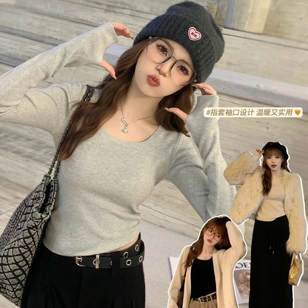 新作レディース服 Tシャツ長袖トップス6色