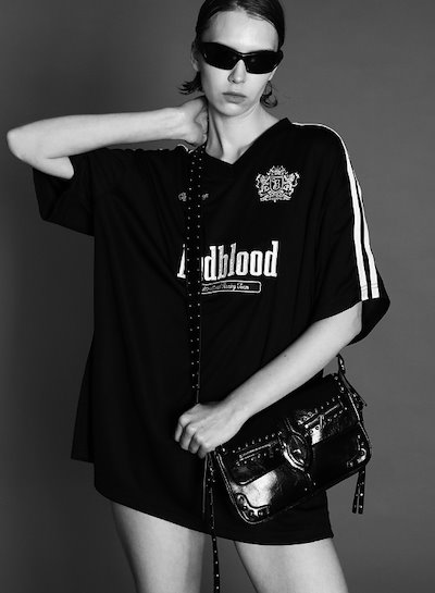 【BADBLOOD】 Classic Soccer T-Shirt ★ 追跡付 BADBLOOD】Royal Classic Soccer T-Shirt ☆ 追跡付 トップス