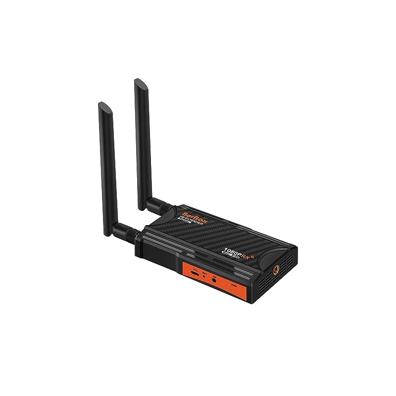 ワイヤレスHDMI エクステンダーレシーバー2.4/5GフルHD200mサポート1TX最大4RXDSLRカメラプロジェクター用のHDMIループアウトおよびIRリモートコントロールラップトップチャー