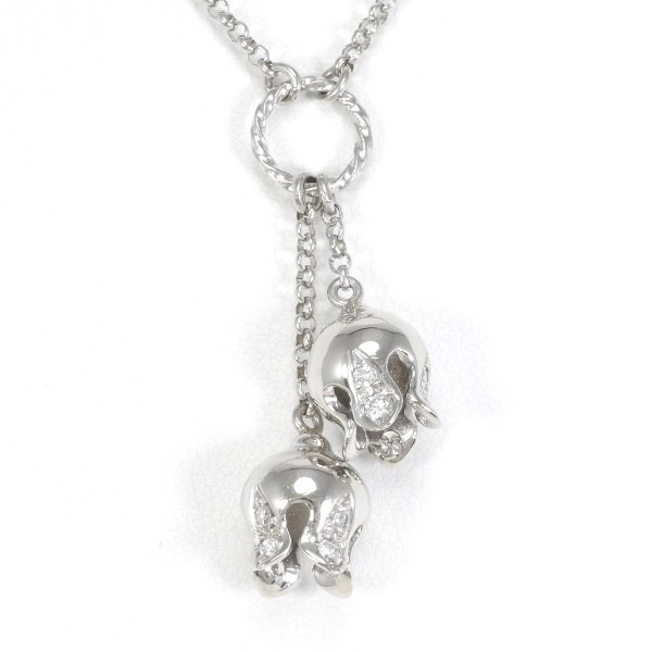 PT900 プラチナ PT850 ネックレス ダイヤ 0.30 カード鑑別書 ジュエリー 中古