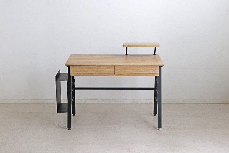 パソコンデスク デスク 机 ゲーミングデスク pcデスク 学習机 勉強机 おしゃれ ワークデスク ライティングデスク 木製 ナチュラル サイドラック 棚 引き出し