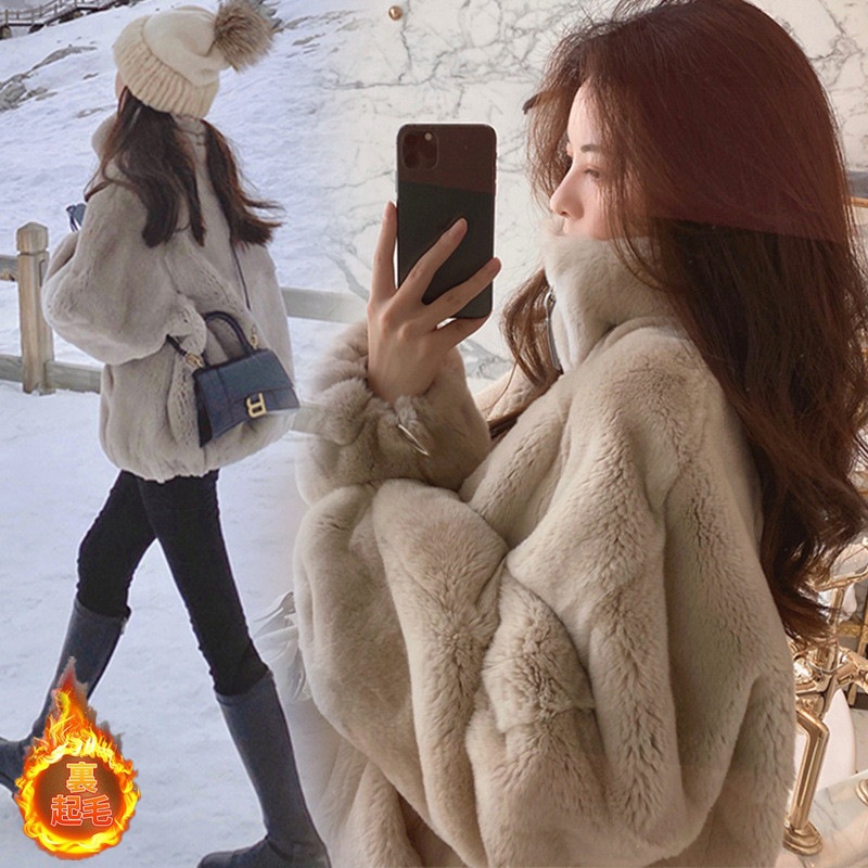 ファーコート レディース 毛皮コート トップス 立ち襟 フード付き フェイクファー アウター カジュアル ゆったり 厚手 保温 ファション 暖かい