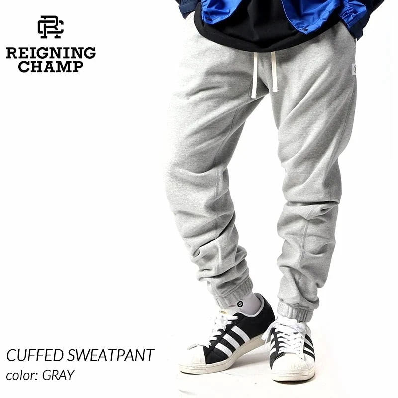 REIGNING CHAMP CUFFED SWEATPANT GRAY レイニングチャンプ カフズ スウェットパンツ ( レーニングチャンプ スエットパンツ グレー RC-5175 )