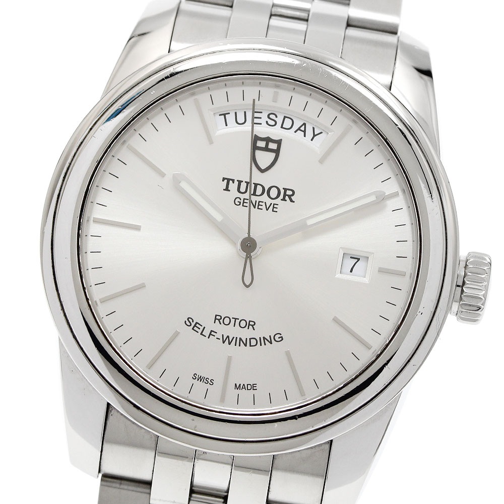 チュードル TUDOR 56000 グラマー デイトデイ 自動巻き メンズ 保証書付き_952749【中古】