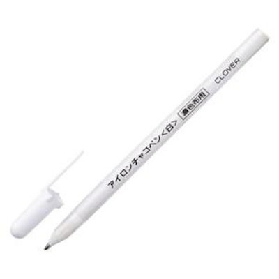 他サイト： アイロンチャコペン 白 チャコペン 印 アイロンで印が消える 印付け 白色 ホワイト 黒布 濃いカラー ホワイトマーカー 簡単 メール便発送/24421アイロンチャコペン白の商品画像