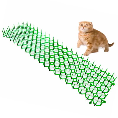 他サイト： 猫よけ グッズ 猫よけとげマット スリムタイプ 495*140*27mm 【12枚入り】 猫よけとげシート 野良猫 侵入防止 フン害防止 犬猫侵入防止の商品画像