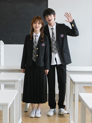 クラス服秋の英倫学院風韓国版スーツ中学高校生卒業シーズン運動会出演制服スーツ