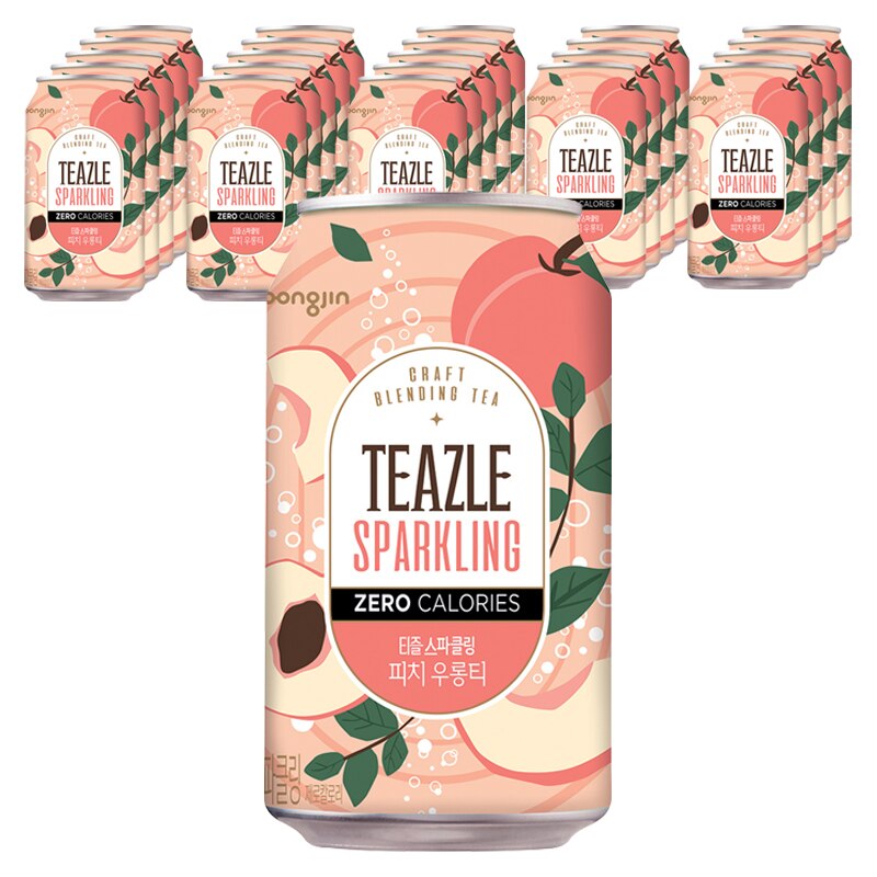 ティーゼルスパークリングピーチウーロンティー340ml x 24缶