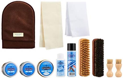 [M.モゥブレィ] シューケアセット 木箱 収納できる ギフト 贈り物 靴磨きセット 引き出物 父の日 母の日 送別品 入学記念 成人式 入社記念 BOXセット 高級木箱入り 全色対応 防水スプレー入