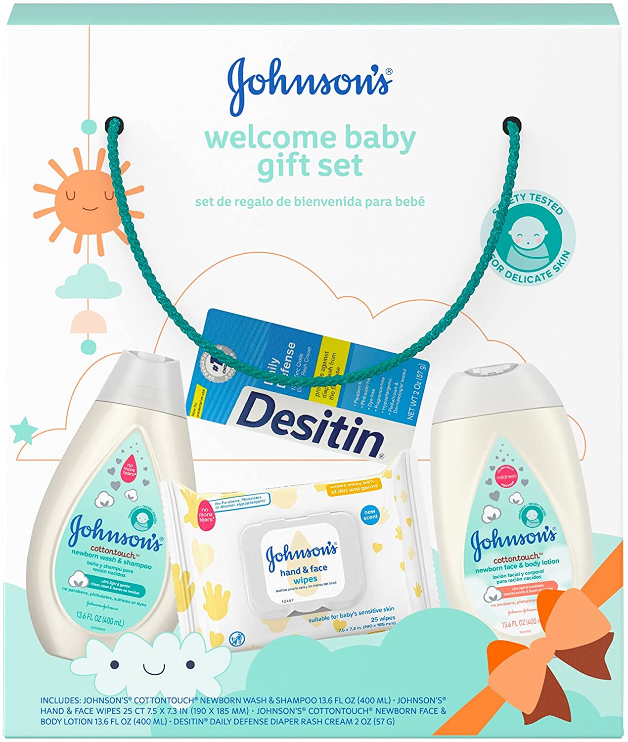 ジョンソンの赤ちゃんウェルカムベビーギフトセットボディウォッシュ&シャンプー付新生児スキンケアフ