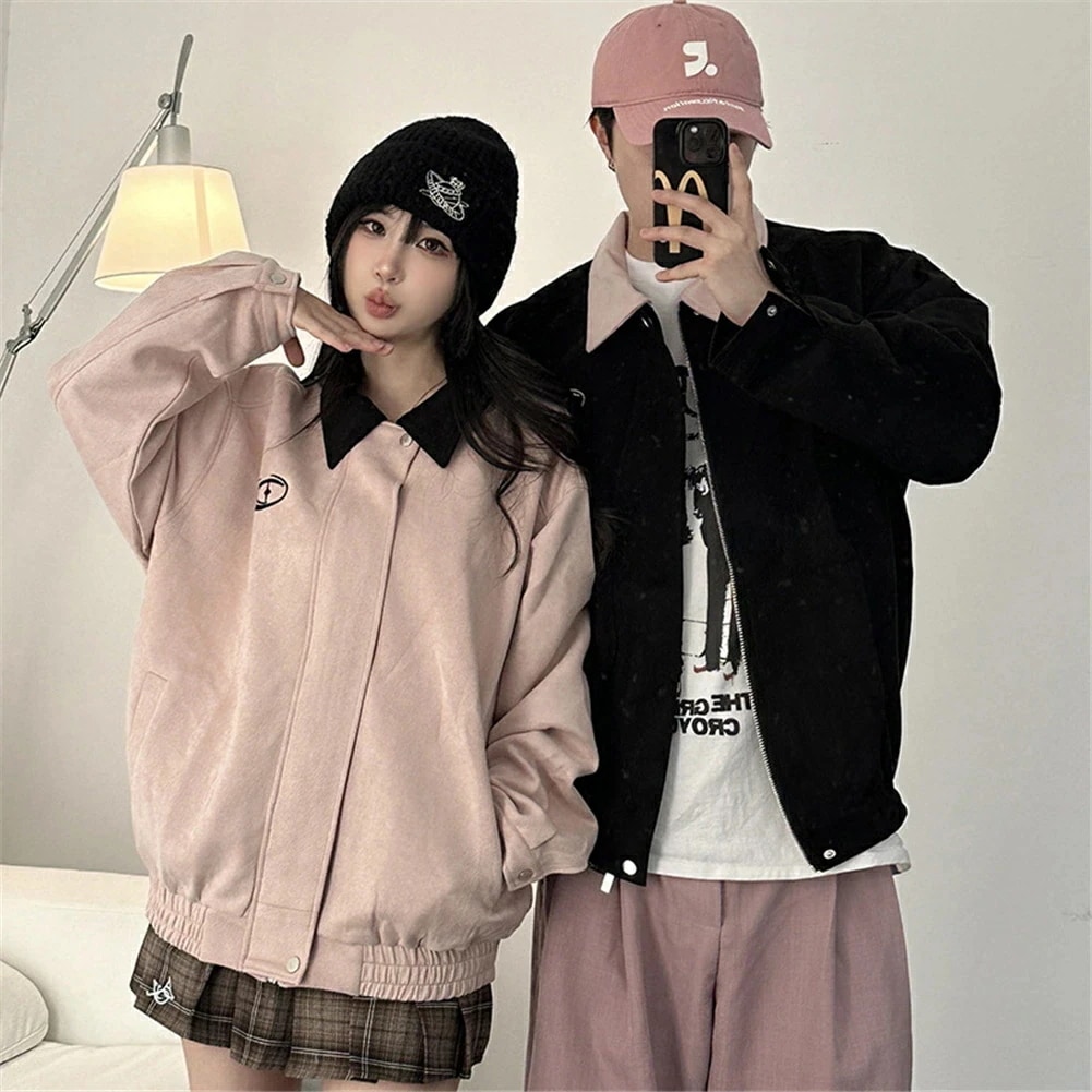 【送料無料】ペアルック アウター レディース ゆったり シンプル カジュアル ペアルック カップル お揃い 服 トップス クリスマス プレゼント リンクコーデ ペア カップル ペアルック ブランド コ