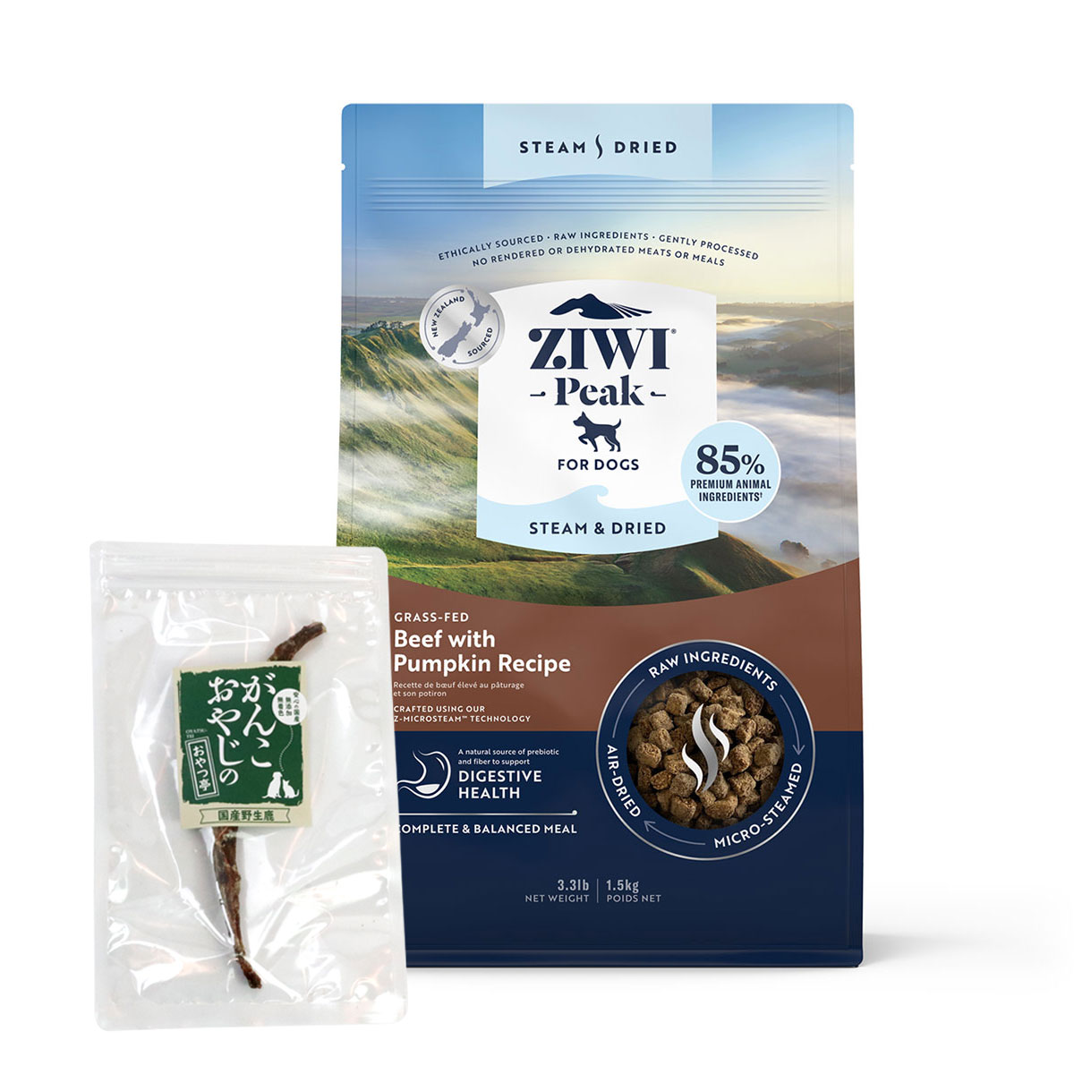 国内正規品 ZIWIPeak ジウィピークスチーム＆ドライドッグフードビーフ