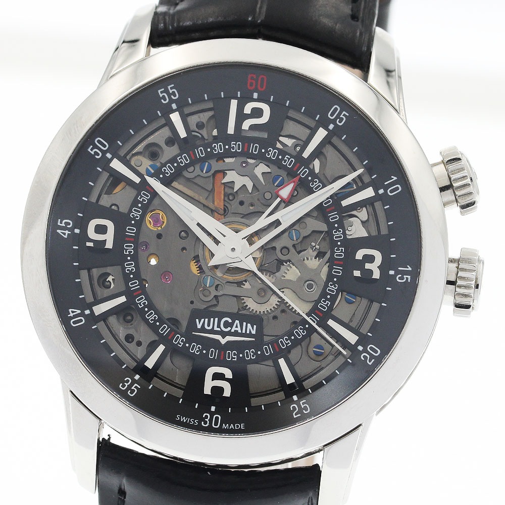 ヴァルカン VULCAIN 180128.258 アニバーサリーハート アラーム 手巻き メンズ 良品 _935270【中古】