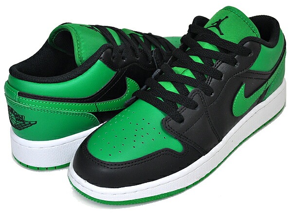 エアジョーダン1ローガールズ ブラックラッキーグリーン 553560-065