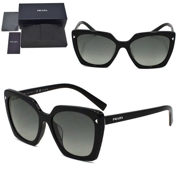 サングラス 0PR23ZSF 1AB5W1 55 サングラス メンズ レディース ユニセックス ブラック グレーグラデーション