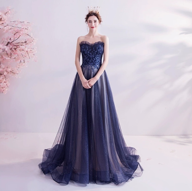 カラードレス　演出　ロングドレス　パーティードレス　花嫁　二次会　結婚式　謝恩会　ビスチェドレス