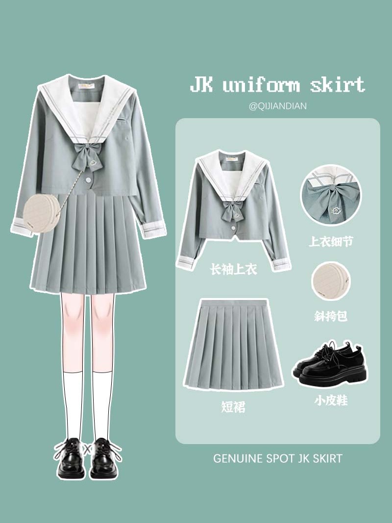jkユニフォームスーツセーラー服女性2022年新日本本物春夏小クリア中級制服学生服