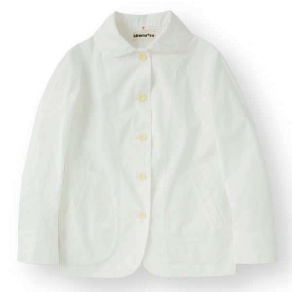 女性コックジャケットウェザー ホワイト Lサイズ KMJ2761-1