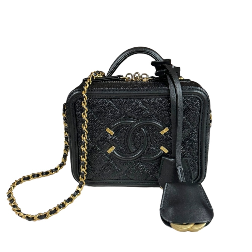 Qoo10] CHANEL シャネル スモールバニティバッグ CCフ : バッグ