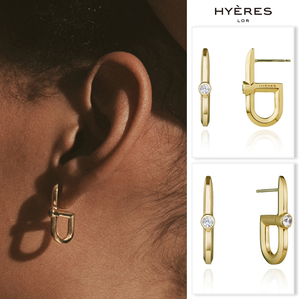 素晴らしい外見 Silver Edition H LOR] [HYERES shackle earring bar