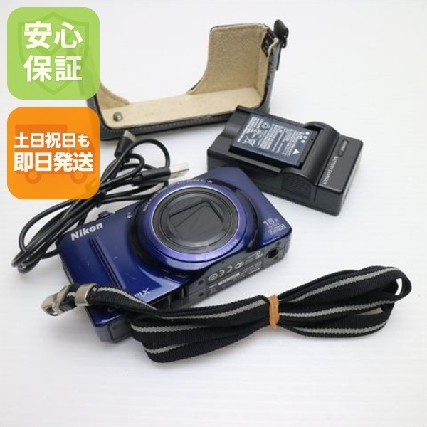 良品COOLPIX S9300 ネイビーブルー デジカメ Nikon 155