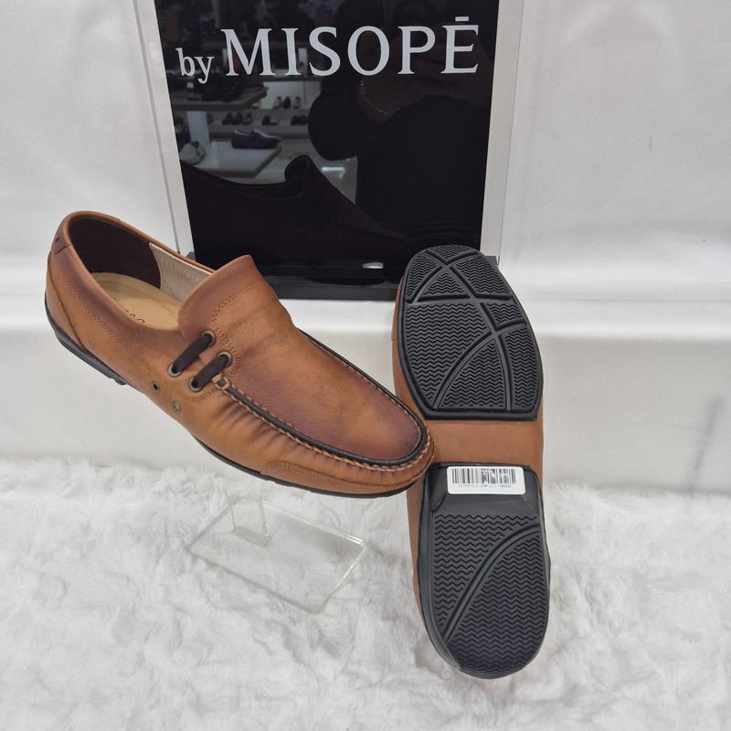 By 男性カジュアルコンフォートローファー 121HT837SH010 LBROWN 4 JJ