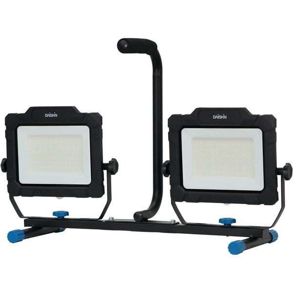 大進 DFL-A50W コンセント式薄型LED投光器50W×2三脚付き