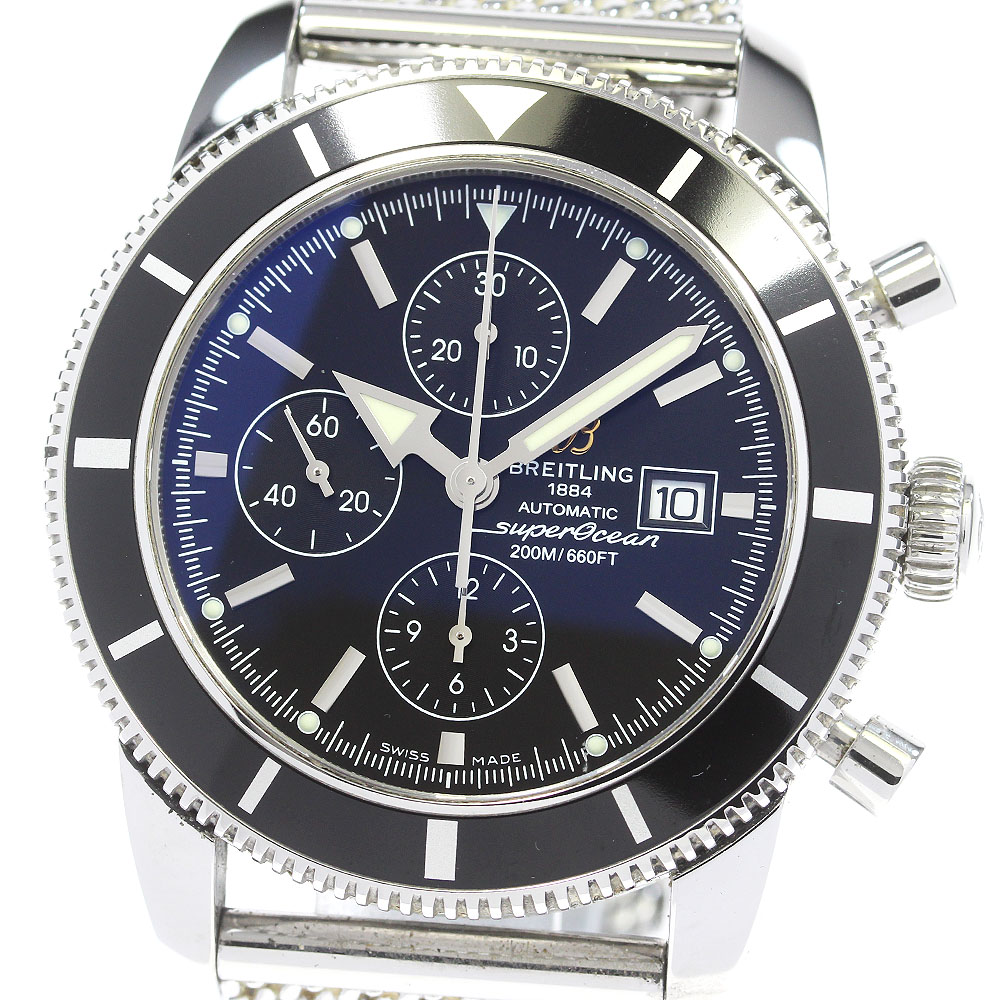 ブライトリング BREITLING A13320 スーパーオーシャン ヘリテージ クロノグラフ 自動巻き メンズ _835694【中古】