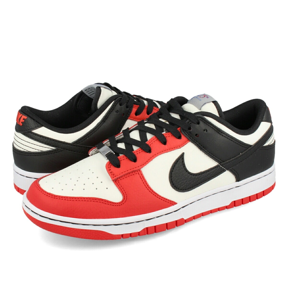 DUNK LOW RETRO EMB SAIL/BLACK/CHILE RED/WHITE 【NBA】