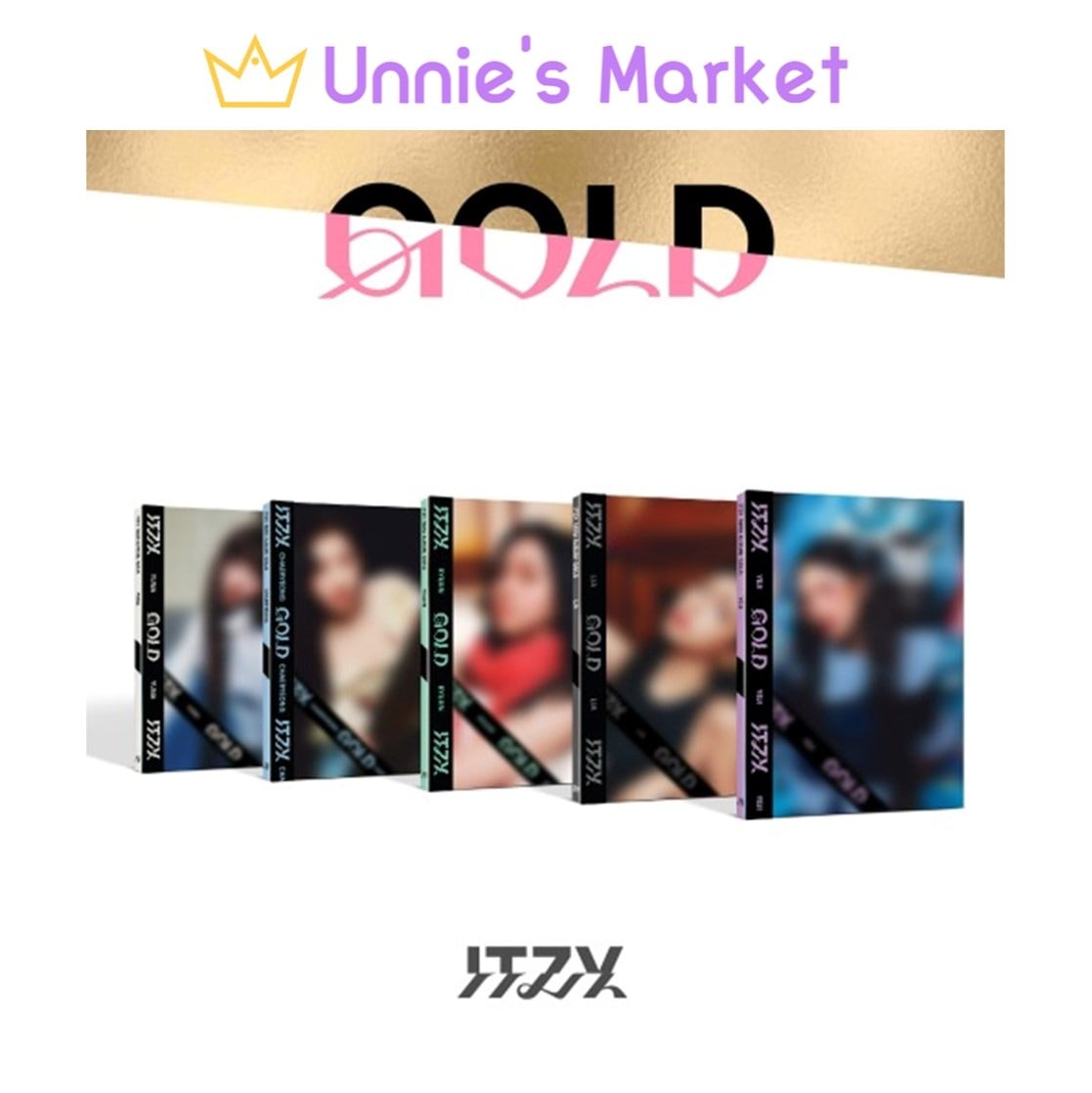 [SET] POB - ITZY GOLD Digipack ver. + Free Photocard 1EA(fan-made)
