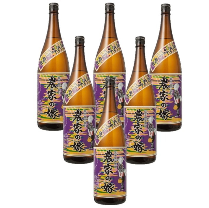 霧島町蒸留所 紫芋焼き芋焼酎 農家の嫁 25度 1.8L 1800ml×6本 20,273円