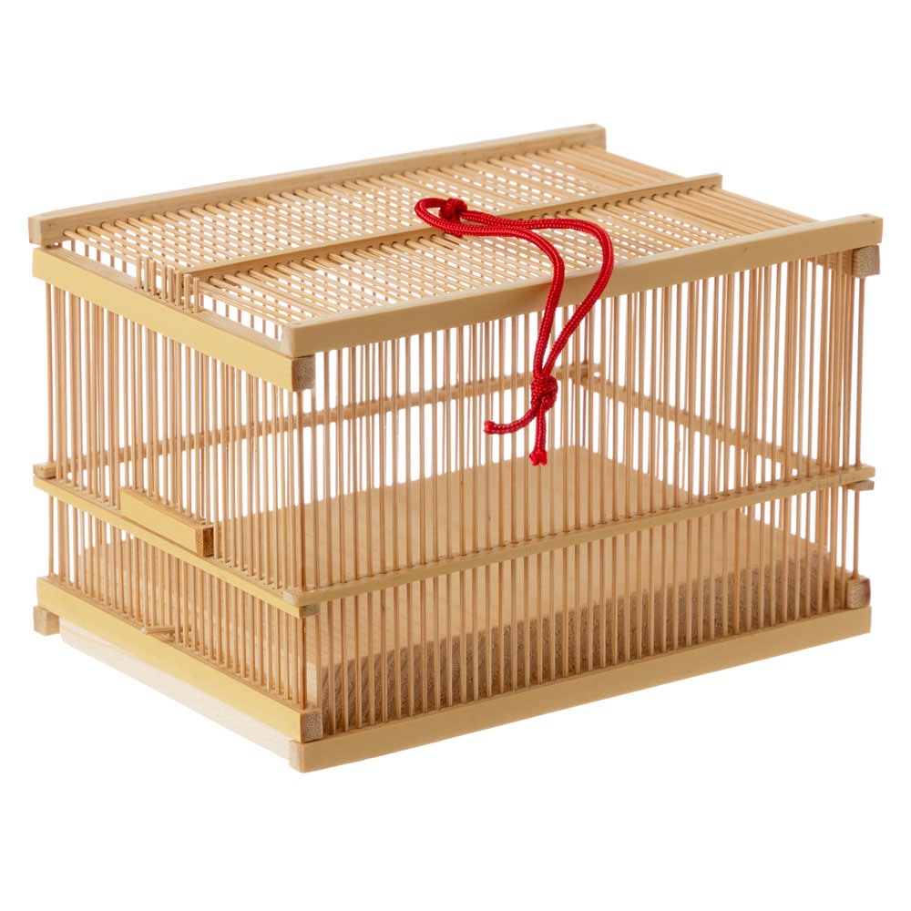 駿河竹千筋細工　角型虫篭（大）　虫籠　静岡県伝統工芸品　久保田正嘉 作 4,395円