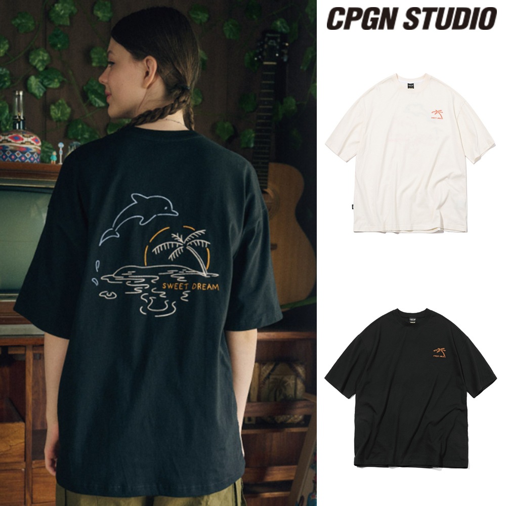 【CPGN STUDIO】23SS★ SWEET DREAM Embroidered Short Sleeve T CPGN STUDIO】 SWEET DREAM Embroidered Short Sleeve Tee T