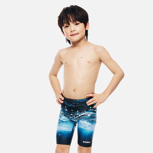 [] ボーイズアクア4部丈ジャマー水着アクアホリック（B6SKSMS302AHC）