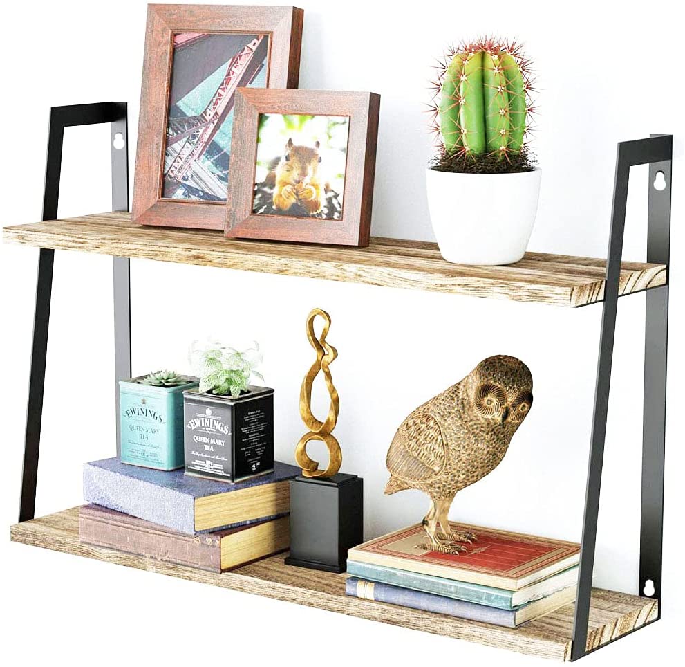 【本日限定価格】 ウォールシェルフ オープンシェルフ 壁掛け本棚 漫画収納 cdラック トイレ キッ 4,761円