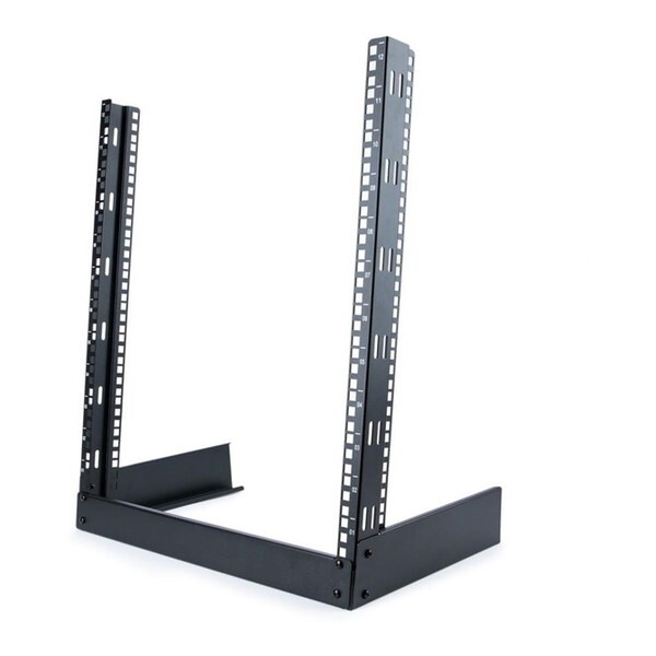 StarTech RK12OD2 サーバー ラック (12U/19 インチ/2ポスト オープンフレーム型/耐荷重50kg/U高さマーキング付/卓上据置タイプ/EIA規格/M6ケージナット&ネジ付属)