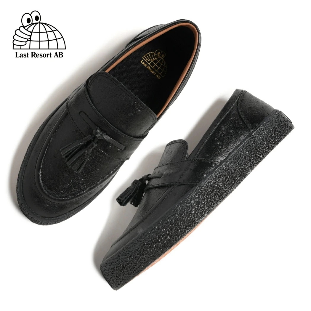 LAST RESORT AB ラストリゾート VM005 SUEDE スニーカー ローファー OSTRICH BLACK/BLACK ( ブラック 黒 スニーカーローファー メンズ レディース VM0