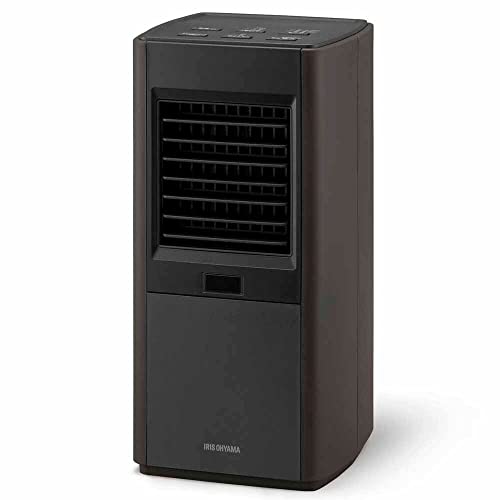アイリスオーヤマ 大風量 セラミックファンヒーター スリム 人感センサー KCH-SM121-T ブラウン