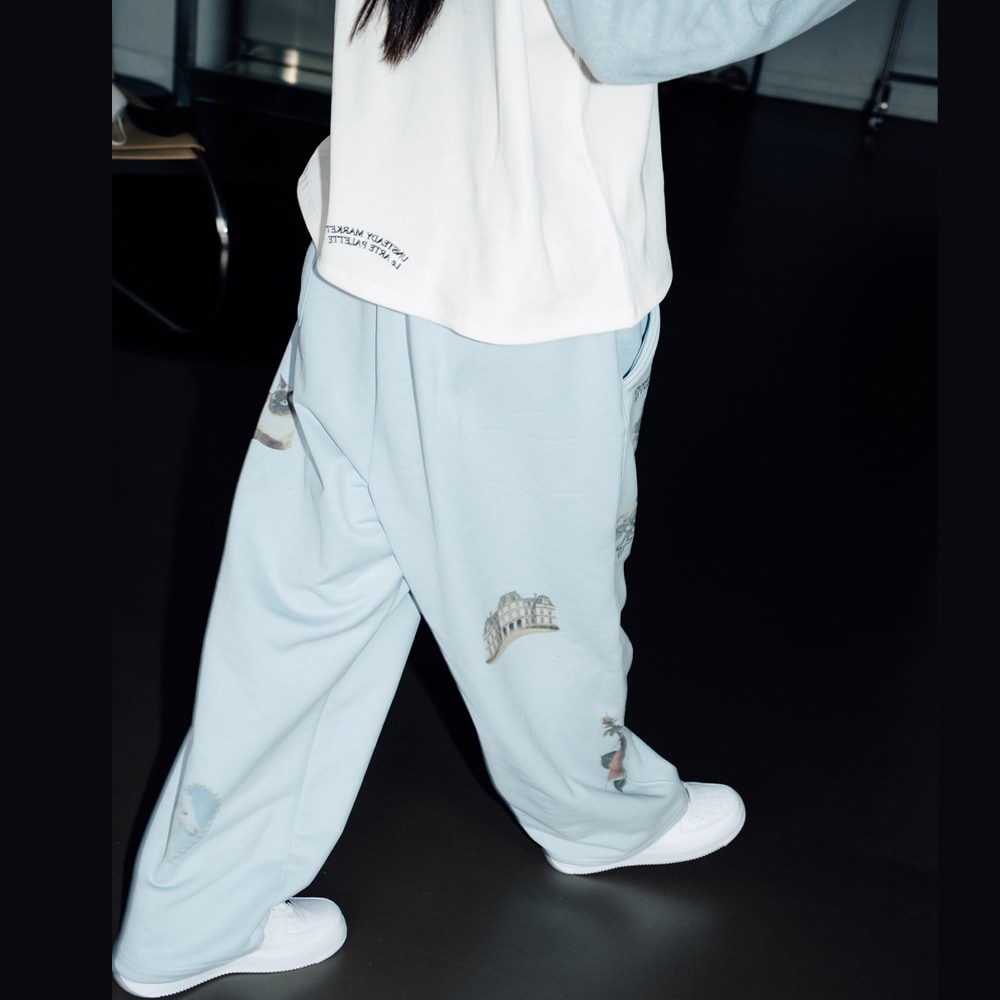 Souvenir Sweat Pants Baby Blue