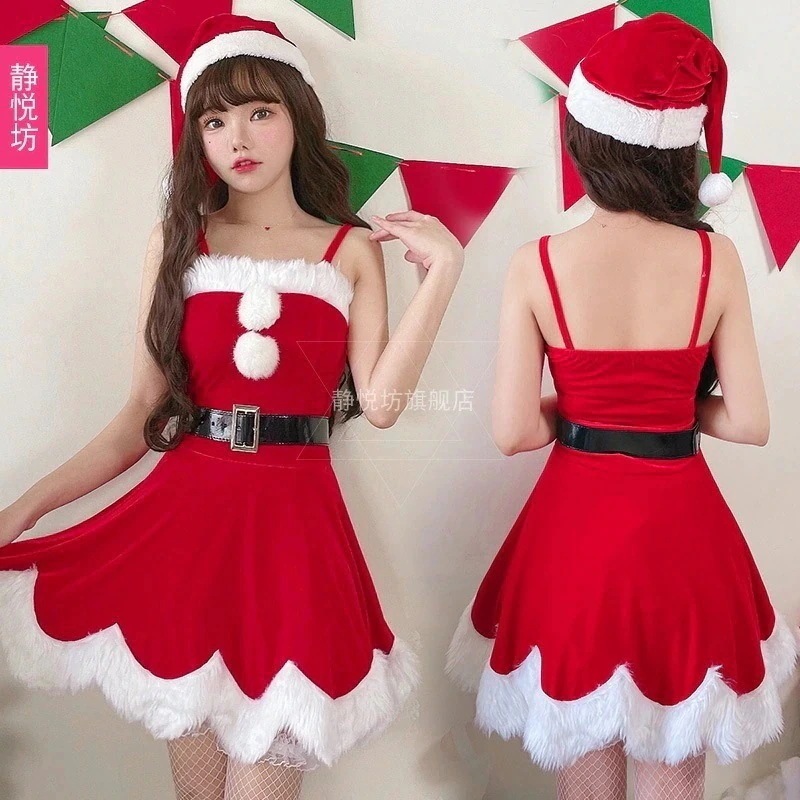 コスム サンタクロース ドレス ケープ 大人用 ショール クリスマス暴露台セット 25大人気クリスマス婦人服