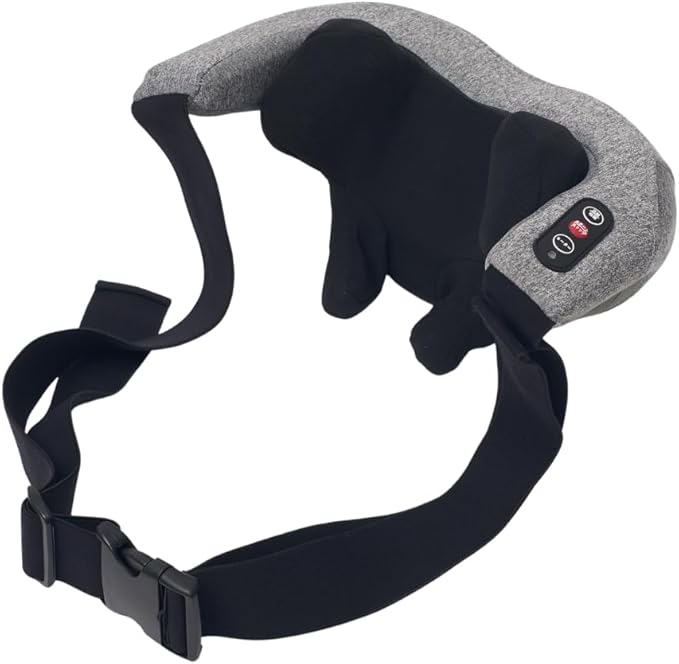 ネックマッサージャー 首肩マッサージ器 手ぶらネックマッサージャー ハンズフリー 小型マッサージ メディラボ 温感 充電式 コードレス