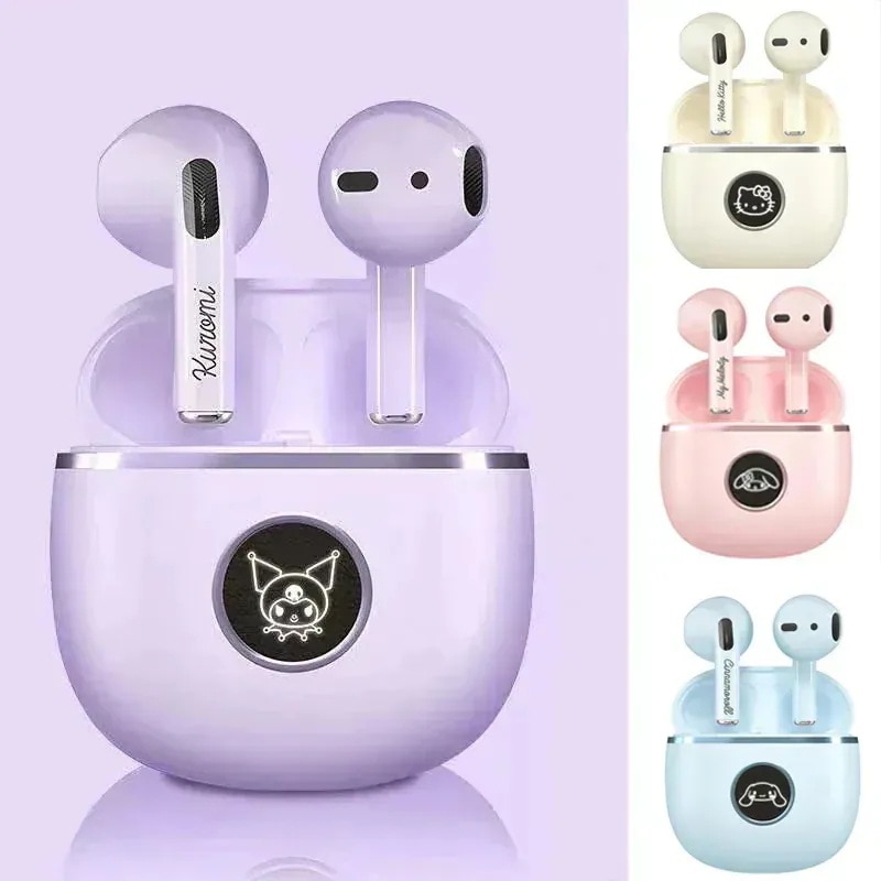 工ガ割-サンリオ ワイヤレスイヤホンクロミちゃん光れる Bluetooth 5.1ワイヤレスイヤホン 安心品質保証全機種対応 キティちゃんマイメロハローキティシナモロール ワイヤレスイヤホン福袋202