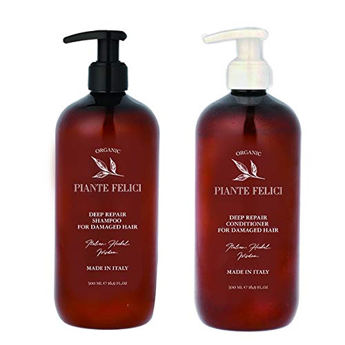 【お試しセット付！】PIANTE FELICI ピアンテフェリーチ オーガニックシャンプー＆コンディショナーセット ディープリペアー