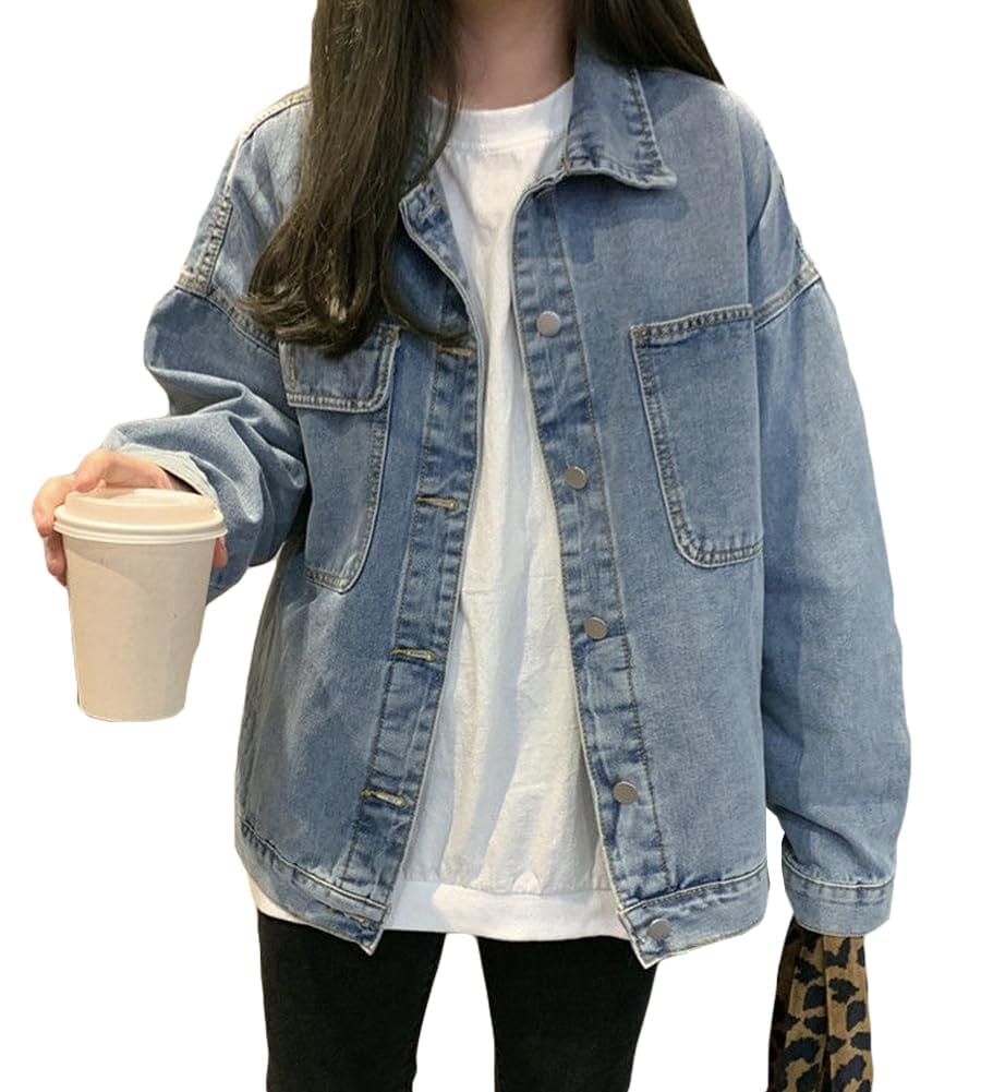 デニムジャケット Gジャン レディース デニム ジャケット アウター オーバーサイズ カジュアル 春