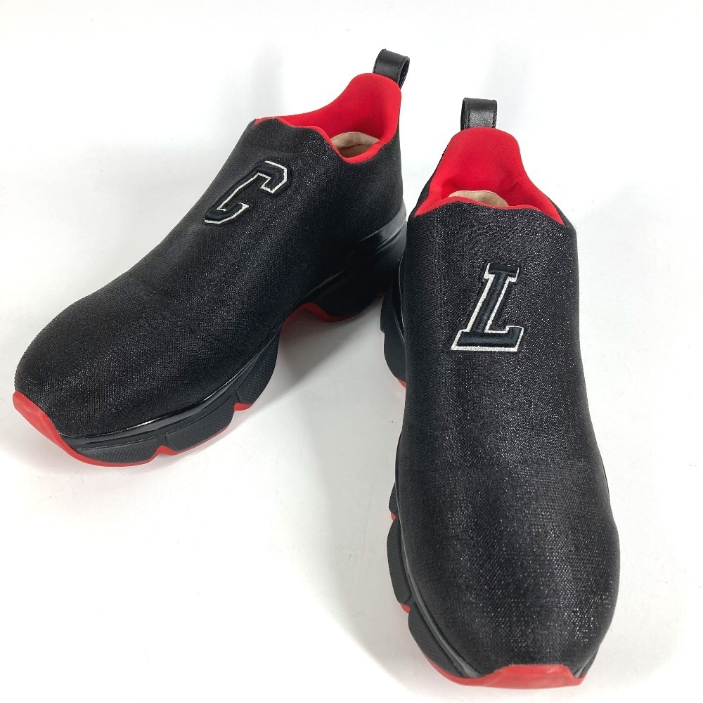 スニーカー ロゴ CL スリッポン シューズ 靴 キャンバス ブラック