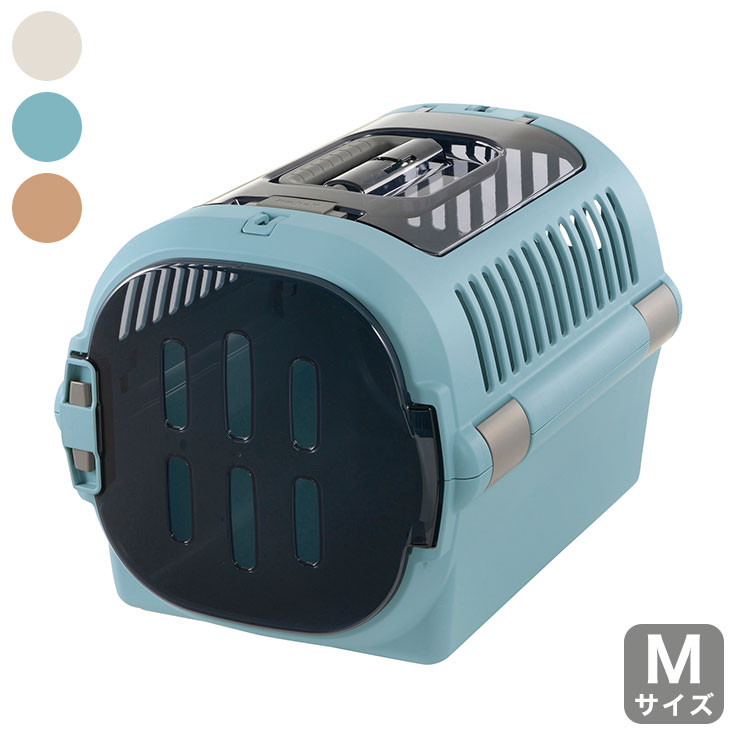 リッチェル キャンピングキャリー ファイン ダブルドア Mサイズ 小型犬猫用 持ち運び バスケット