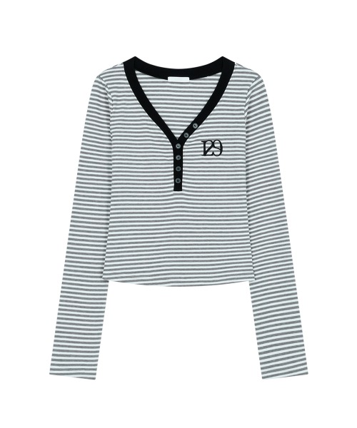 【ILLIGO】 129 BASIC LONG SLEEVE WHITE MELANGE 正規品